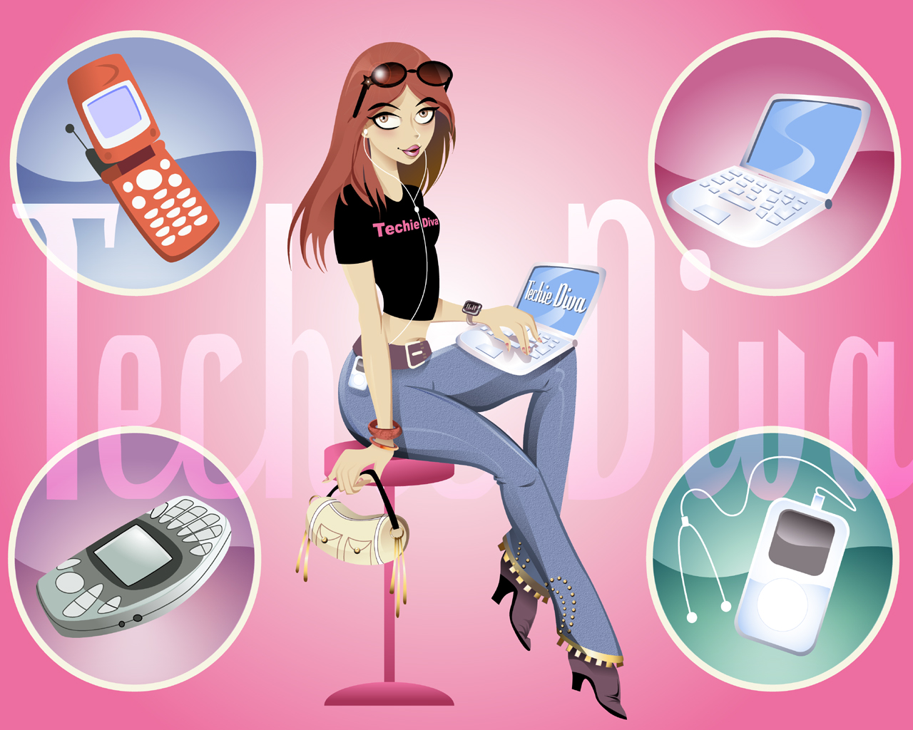 Download Your Techie Diva Wallpaper